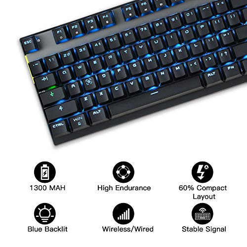Motospeed 2.4GHz Wireless/USB Mechanical Keyboard - Image 6