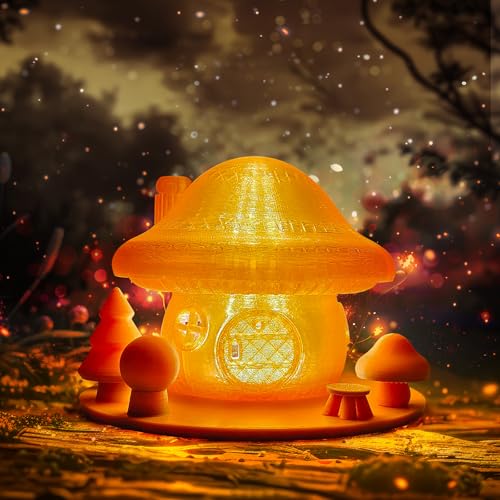 Image of IEMAI Clear PLA Filament 1.75mm Brown 1kg, Glossy Transparent Finish 3D Printer Filament Up to 600mm /s High Speed Printing for Lampshades, Home Decor & Creative DIY