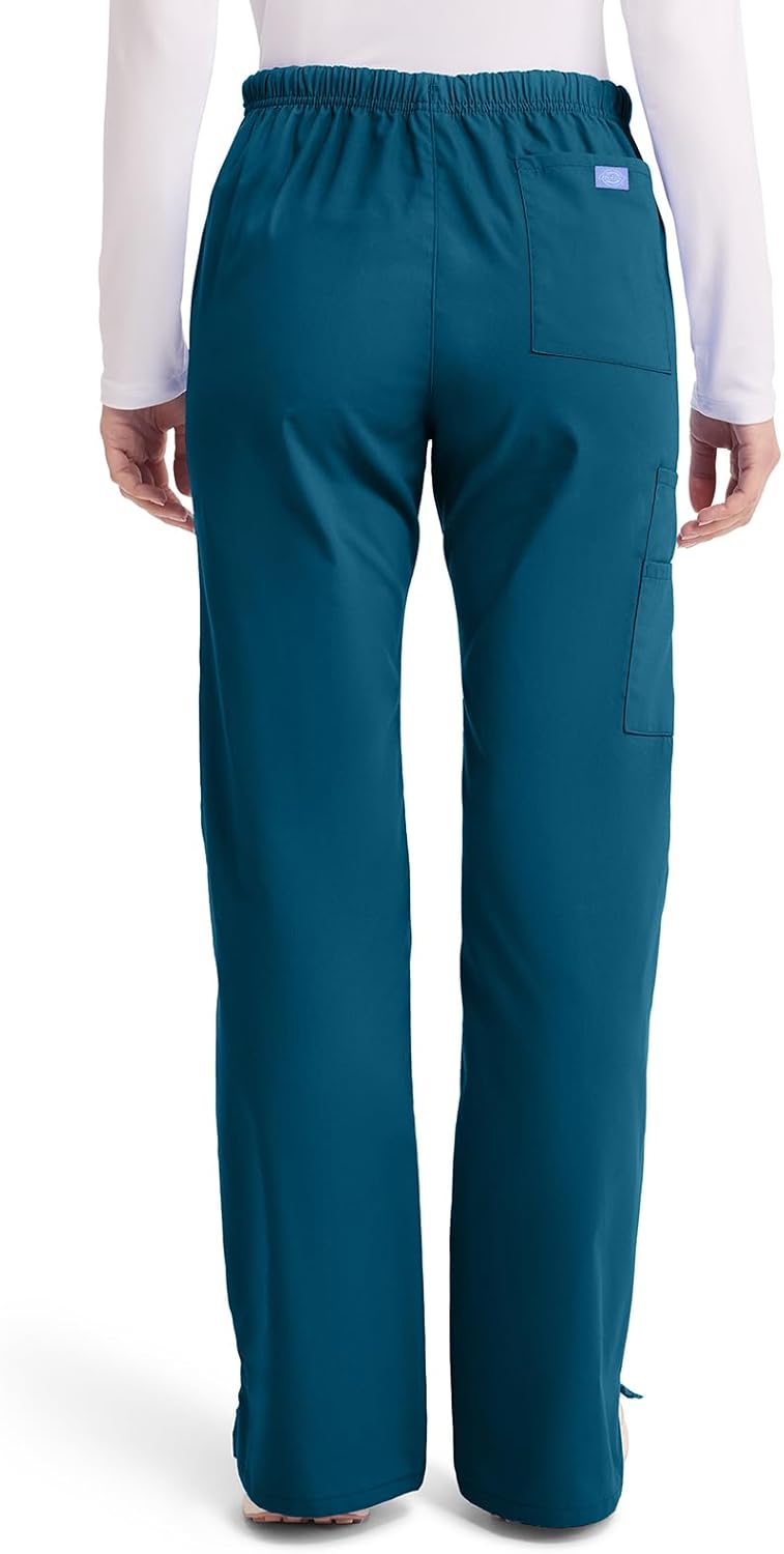 Dickies Scrubs for Women - Flare Leg Cargo Scrub Pants with Drawstring Waist & 6 Pockets, Medical Uniform - 86206 - Image 5
