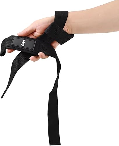 Miniatura 3 de CROWN Muñequeras de levantamiento de pesas de anime, correas de levantamiento de pesas de 25 pulgadas de largo, muñequeras para levantamiento