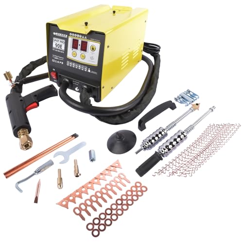 Image of Mazonda Spot Welder Dent Puller 220V UK Car Body Dent Repair Kit Digital Operation Panel Small Welding Spot 2 Welding Guns Included