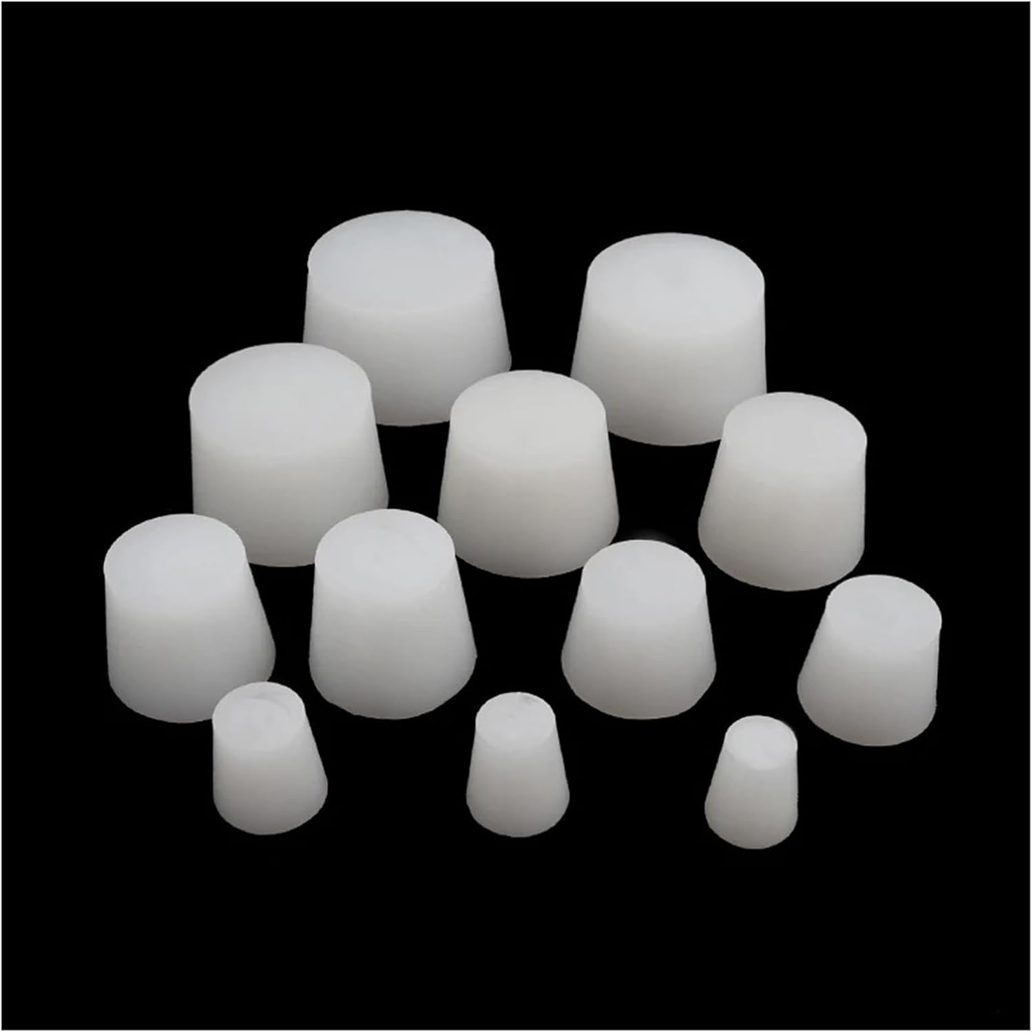 Brewing Accessories 2X Tapered Beer Silicone Plug Without Hole Solid Silicone Stopper for Airlock Valve Bottle Stopper Wine Food Grade Brewing Accessories(Size 7 no Hole)