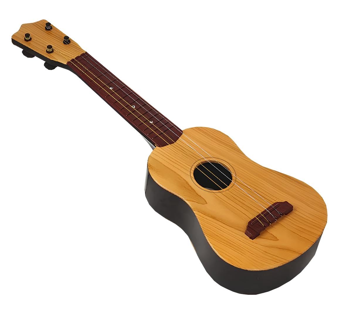 Ukulele giocattolo per bambini, 36cm Chitarra giocattolo con 4 corde regolabili, Strumento musicale ukulele per bambini, Mini Chitarra Musica