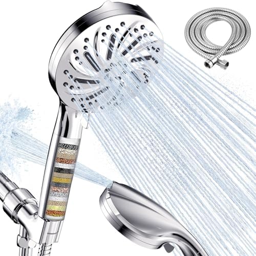 BlueFire Handheld Shower Head with Filter, High Pressure 10 Spray...