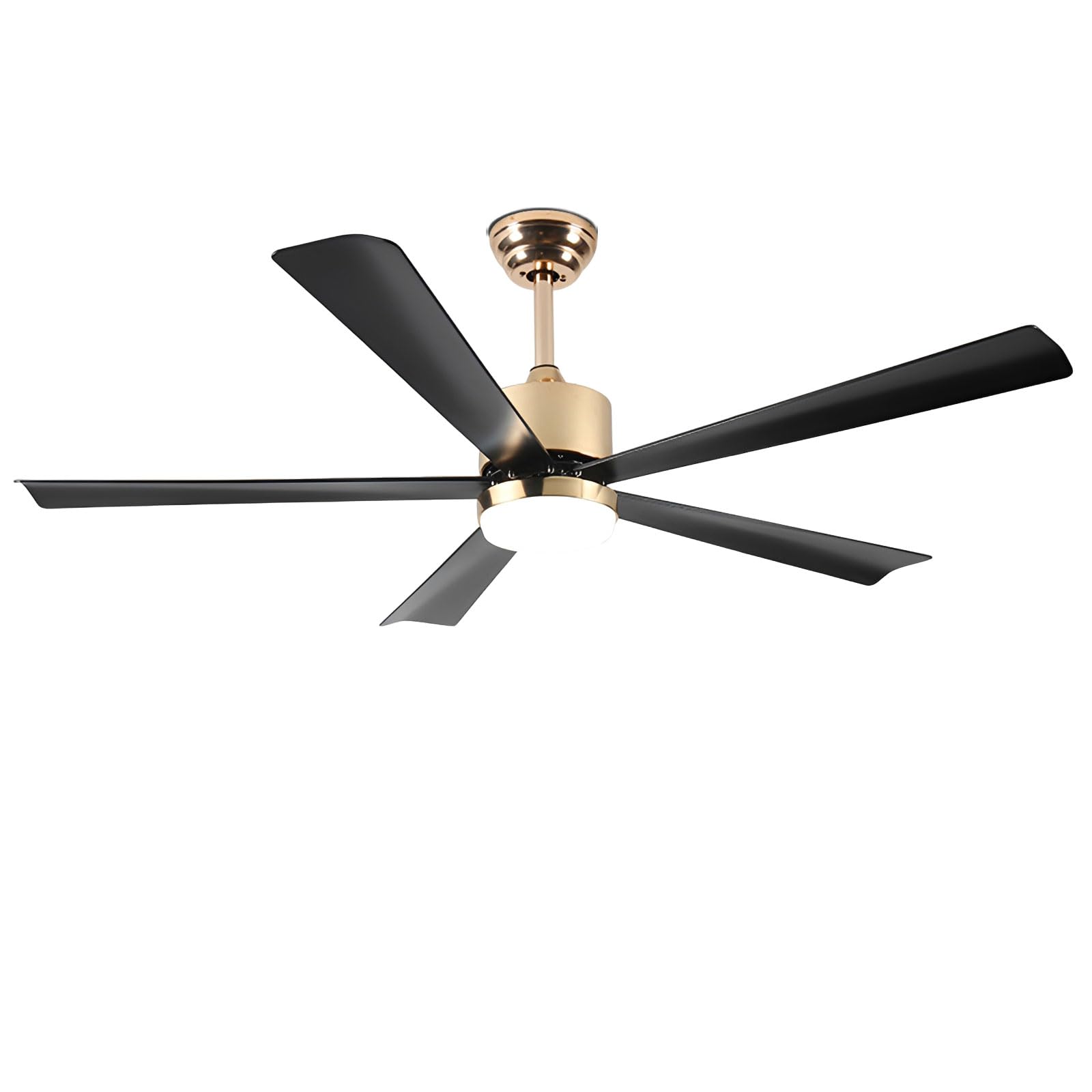 KXEcoLife Modern 52in Ceiling Fan with Light Smart Remote/APP/Voice Control, 6 Speeds Quiet Fans Dimmable LED for Bedroom Dining Room Living