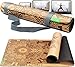 BACKLAXX ® Yogamatte Kork mit Naturkautschuk - FAZ Testsieger 09/2025 - Yoga Matte nachhaltig, schadstofffrei, Yogamatte rutschfest, Fitnessmatte mit Anti-Rutsch-Zonen inkl. Tragegurt, Turnmatte