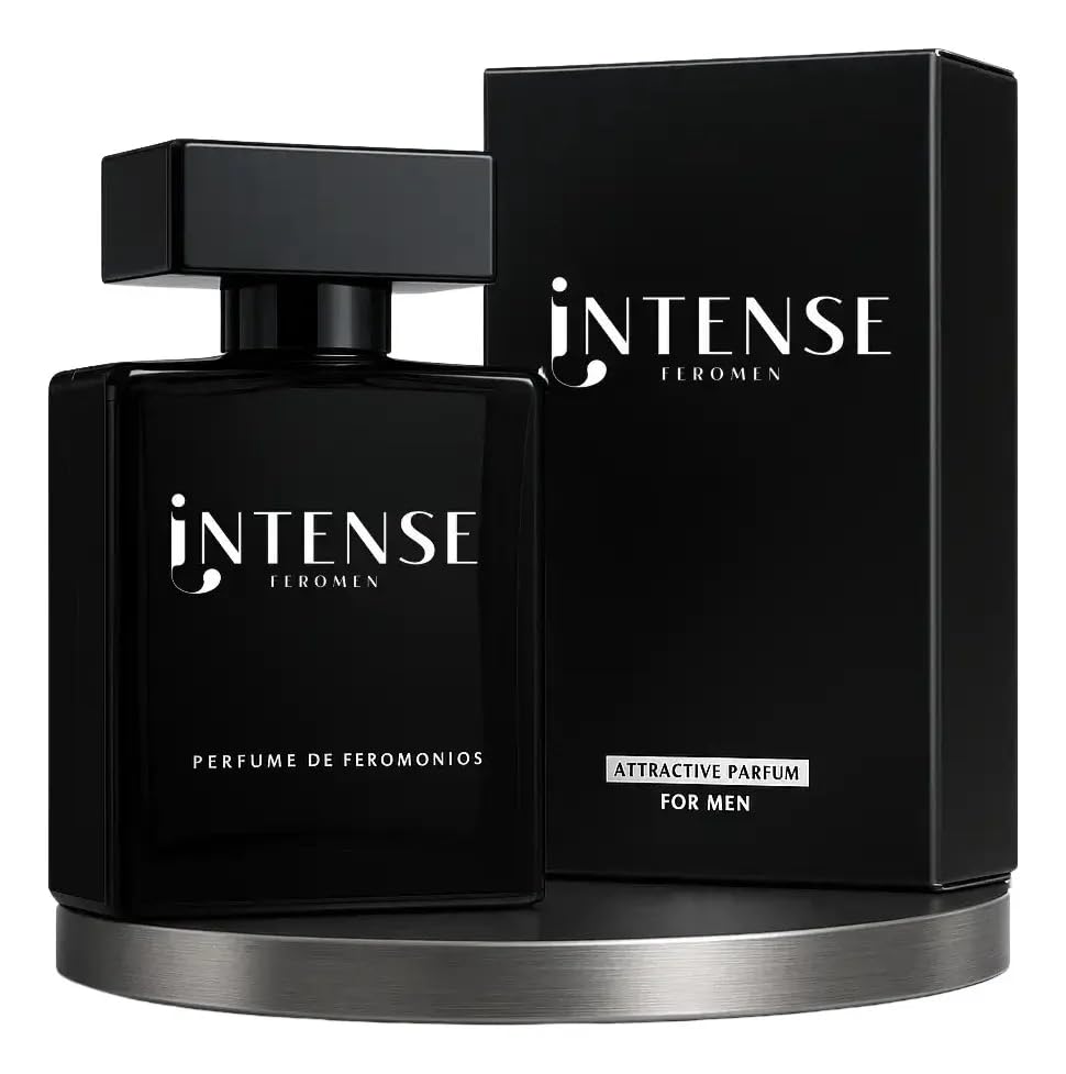 Intense Feromen Perfume Masculino, Amadeirado Aromático, Spray, 50ml