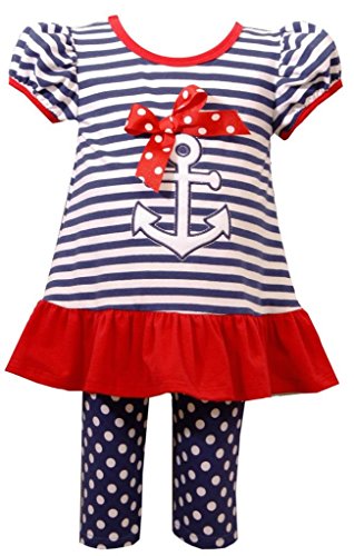 Bonnie Jean Girls' Spangle Mesh Trapeze Legging Set