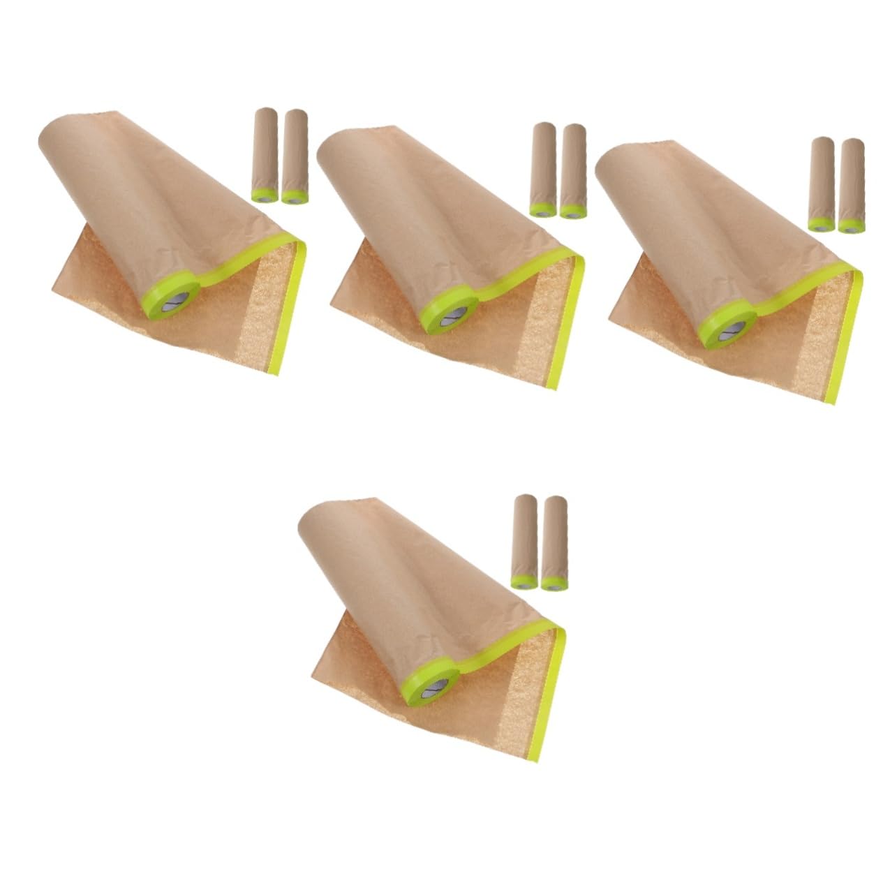 STOBOK 4 Sätze Abdeckfolie Abdeckband Zum Lackieren Wand Filme Abdeckpapier Für Autolackierungen Schutzpapier Für Bodenbeläge Malerbedarf Für Zu Hause Frisket-maskierungsfilm 3 Rollen * 4