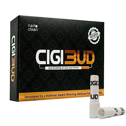 Image of NANOCLEAN GLOBAL PVT. LTD Cigibud Nanoclean Filters | Featured on Shark Tank India 2.0 | Slim Filters for Tar & Smoke Control - White Color - Pack of 1-30 Filters