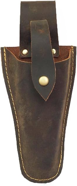 Tool Belt Pouch, Durable Leather Sheath Gardening Tool Holster Case Bag for Garden Pruning Pliers Shears Secateurs Scissors or Knife, Tool Gifts for Men Dad Husband Boyfriend Him
