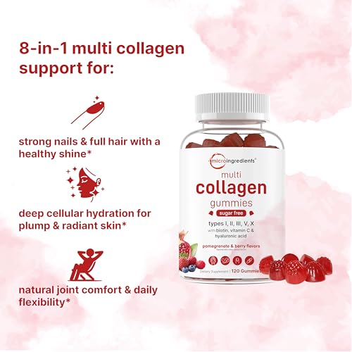 Micro Ingredients Multi Collagen Peptides Gummies