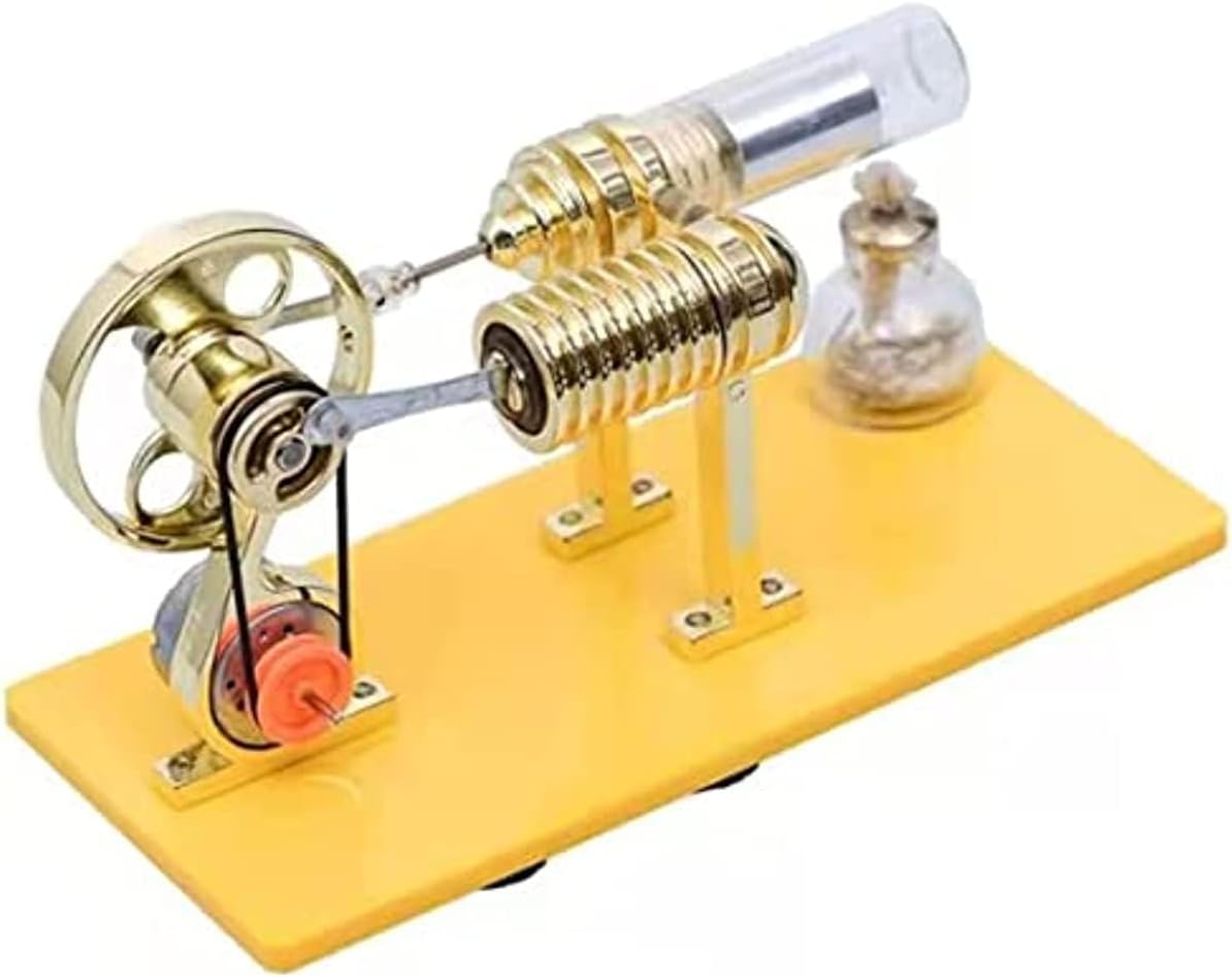 Stirling Engine Model Kit, Gamma Sterling Engine Generator Model, Education Assemble Creative, Gift for Adult and Kids