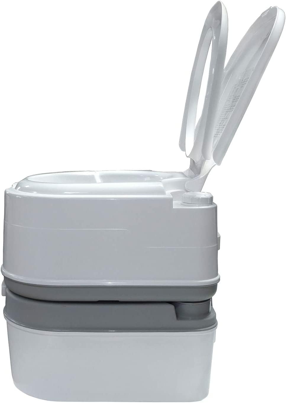 HTTMT- 6.3 Gallon 24L Advanced Portable Toilet Flush Camping Travel Piston Pump Commode [P/N: ET-TOILET002-24L]