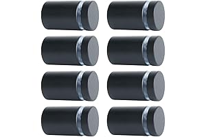 Alise Wall Mount Glass Standoff Screws Sign Standoff Sign Mounting Bracket- Set of 8