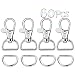 Paxcoo 60Pcs Key Chain Hooks with D Rings for Lanyard and Sewing Projects