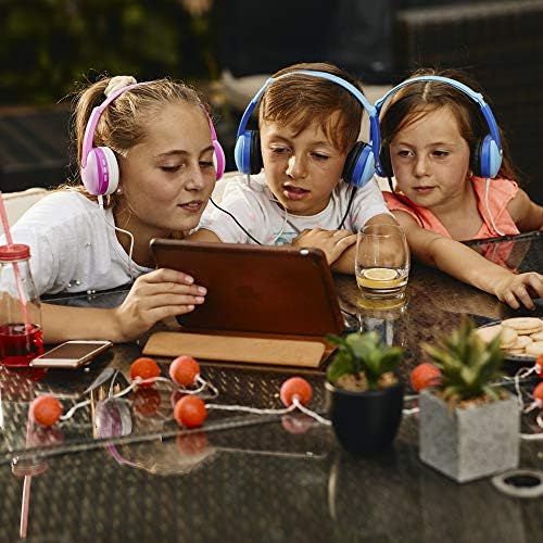 Groov-e GVBT590PK Bluetooth DJ Style Wireless On-Ear Headphones for Kids with 7.5 Hours Playback, Soft Earpads, Hands-Free Mic and Audio-Sharing Port - Pink, 24.0 cm*7.7 cm*18.2 cm