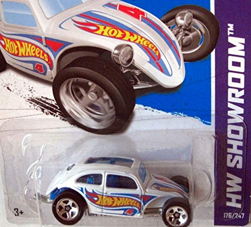 Hot Wheels 2012-176 Volkswagen Beetle Blanco 1:64 miniatura 2
