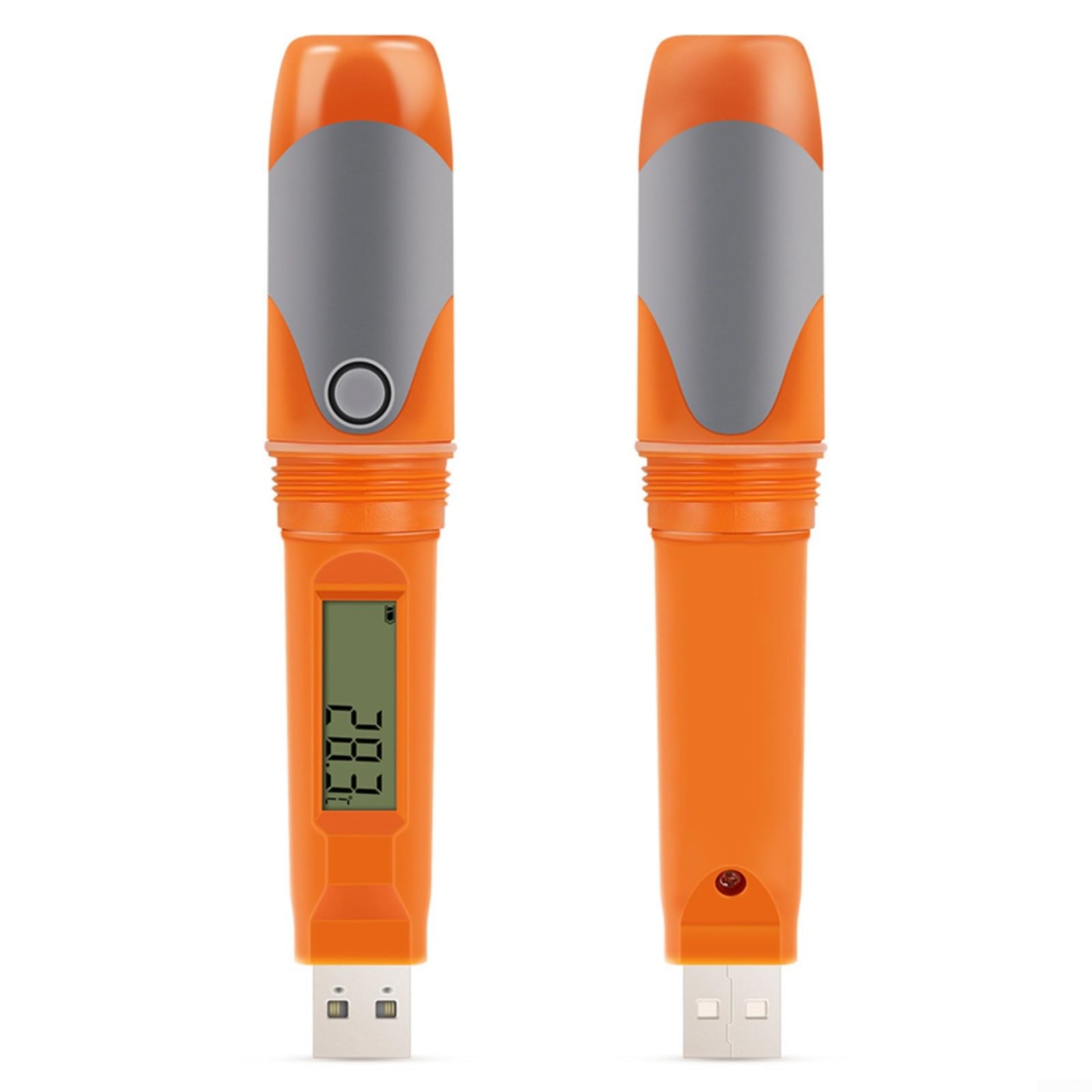Registrador de datos USB de temperatura y humedad con pantalla LCD, forma de bolígrafo impermeable IP67 para cadena de frío, farmacéutica, monitoreo de laboratorio, -30 a 70 °C