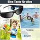 cyi Klein Kamera Sonnenbrille 1080P HD, Tragbare Action Kamera Brille mit Foto/Video-Funktion, Mini Videokamera Sport Brille für Radfahren, Wandern & Camping mit 16GB Micro SD Karte