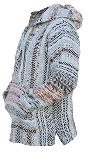 Del Mex Deluxe Mexican Baja Hoodie Sweatshirt Pullover Jerga Surf Poncho Drug Rug2