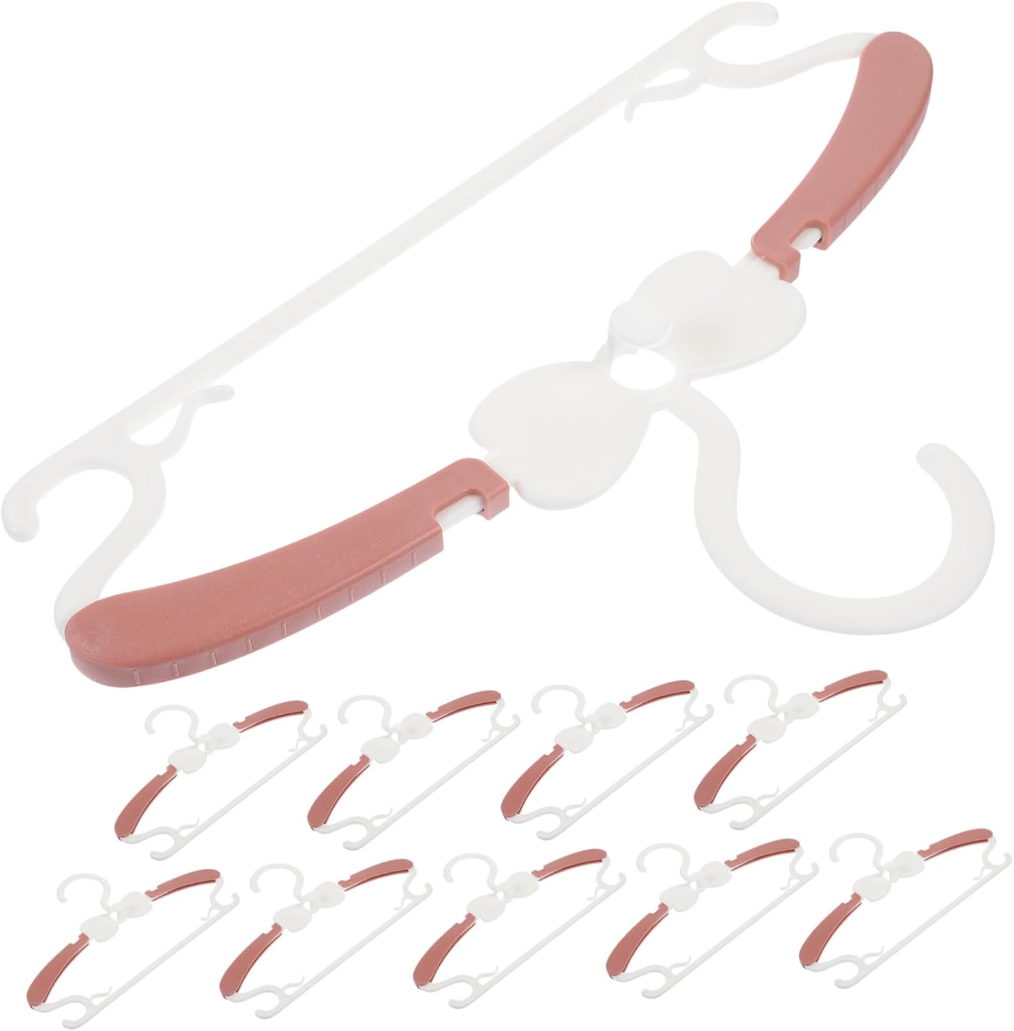 10pcs Hangers for Clothes Non-Slip Boy Girl Clothes Drying Hangers for Toddlers for Closet Storage and Organization