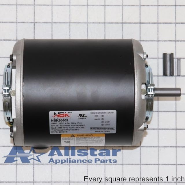 NBK-20609 FAN MOTOR (SELF COOLED) 115V, 1/4HP, 1725 RPM