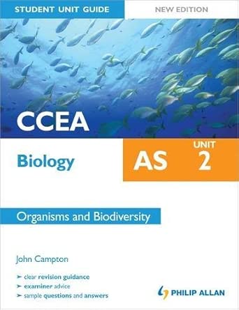 CCEA AS Biology Student Unit Guide New Edition: Unit 2 Organisms and Biodiversity book cover