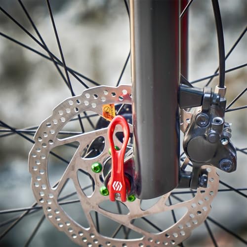 CNC Road Bike Quick Release Skewer Front & Rear Wheel Axle Bicycle Wheel Hub.Red