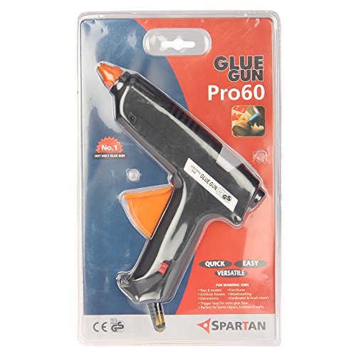 Spartan 60 Watt Glue Gun, Pro60 with 5 Pieces Spartan Glue Stick of 8 Inch Size, White
