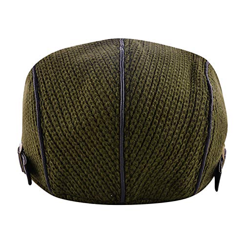 Image of M MOACC Men Beret Hat Cotton Adjustable Newsboy Hats Cabbie Gatsby Cap Driving Flat Caps