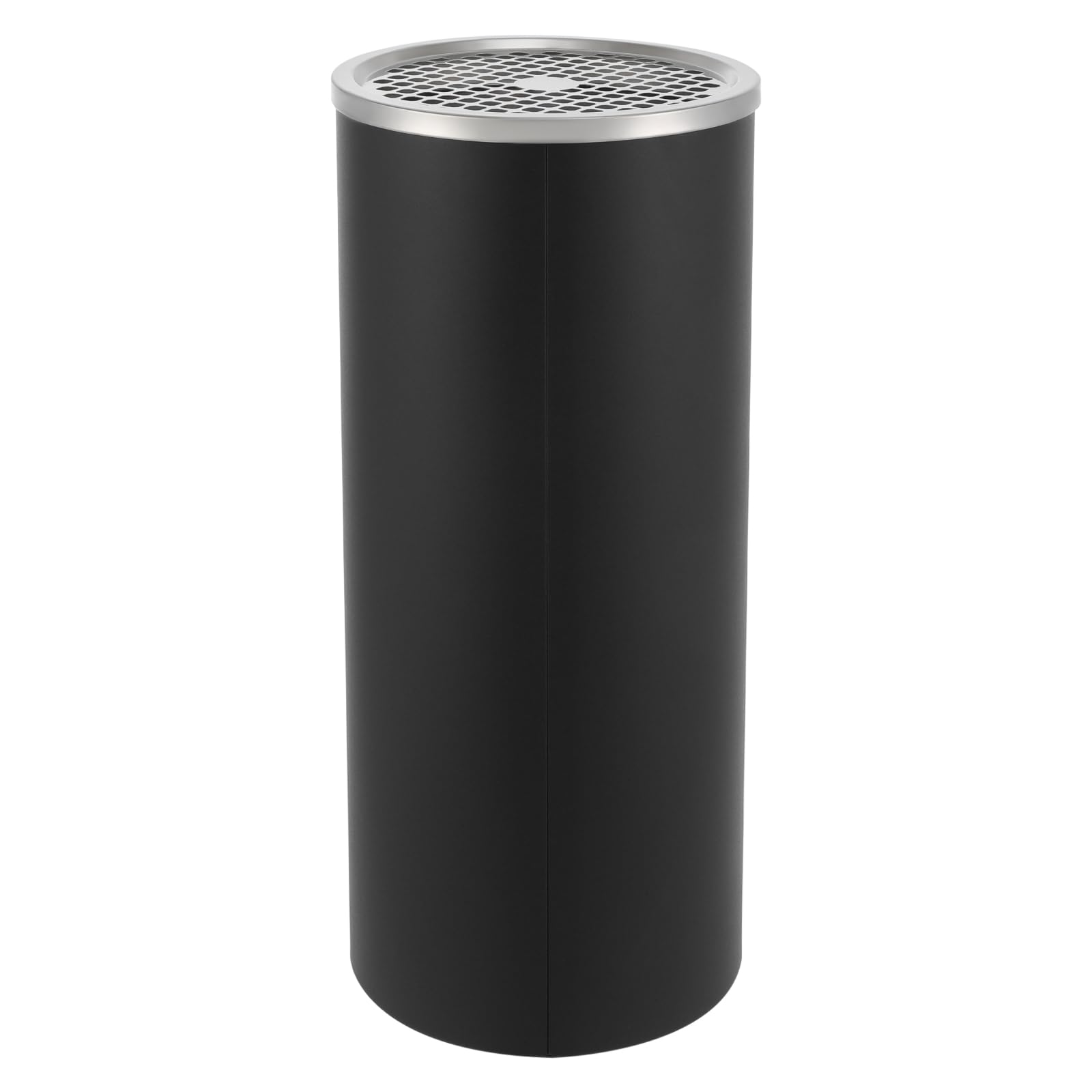 MINUS ONE Contenedor de Cigarrillos de cenicero de pie de Acero Inoxidable, Contenedor de Basura para cenicero de Interior y Exterior de 30L (Negro)