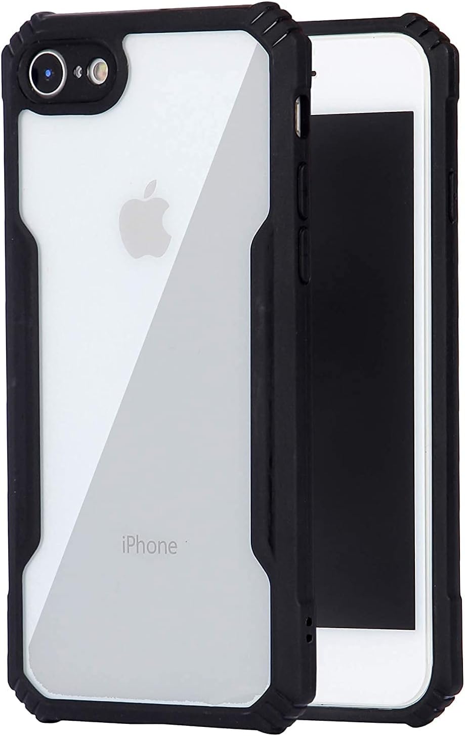 Plus 360 Degree Protection Black Border Back Cover for iPhone 6 - Black