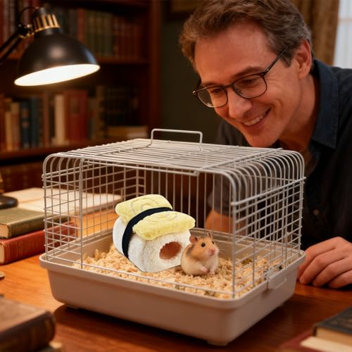 Lit pour hamster sushi cachette pour chinchilla et herisson