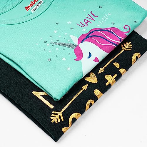 Image of Real Basics Girls Regular Fit Full Sleeves Tshirt (Pack of 2)