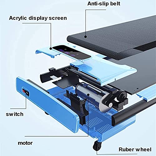 Caminadora eléctrica plegable y compacta para hogar oficina miniatura 7