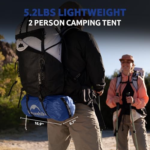 Image of Naturehike Bleik-A 2-3 Person Camping Tent, Waterproof Double Layer Lightweight Backpacking Tents for Camping