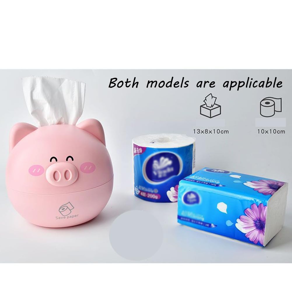 Boîte à Mouchoirs Voiture Peluche Motif Cochon - Amusant, Accroche Au Tableau De Bord Ou Appui-tête