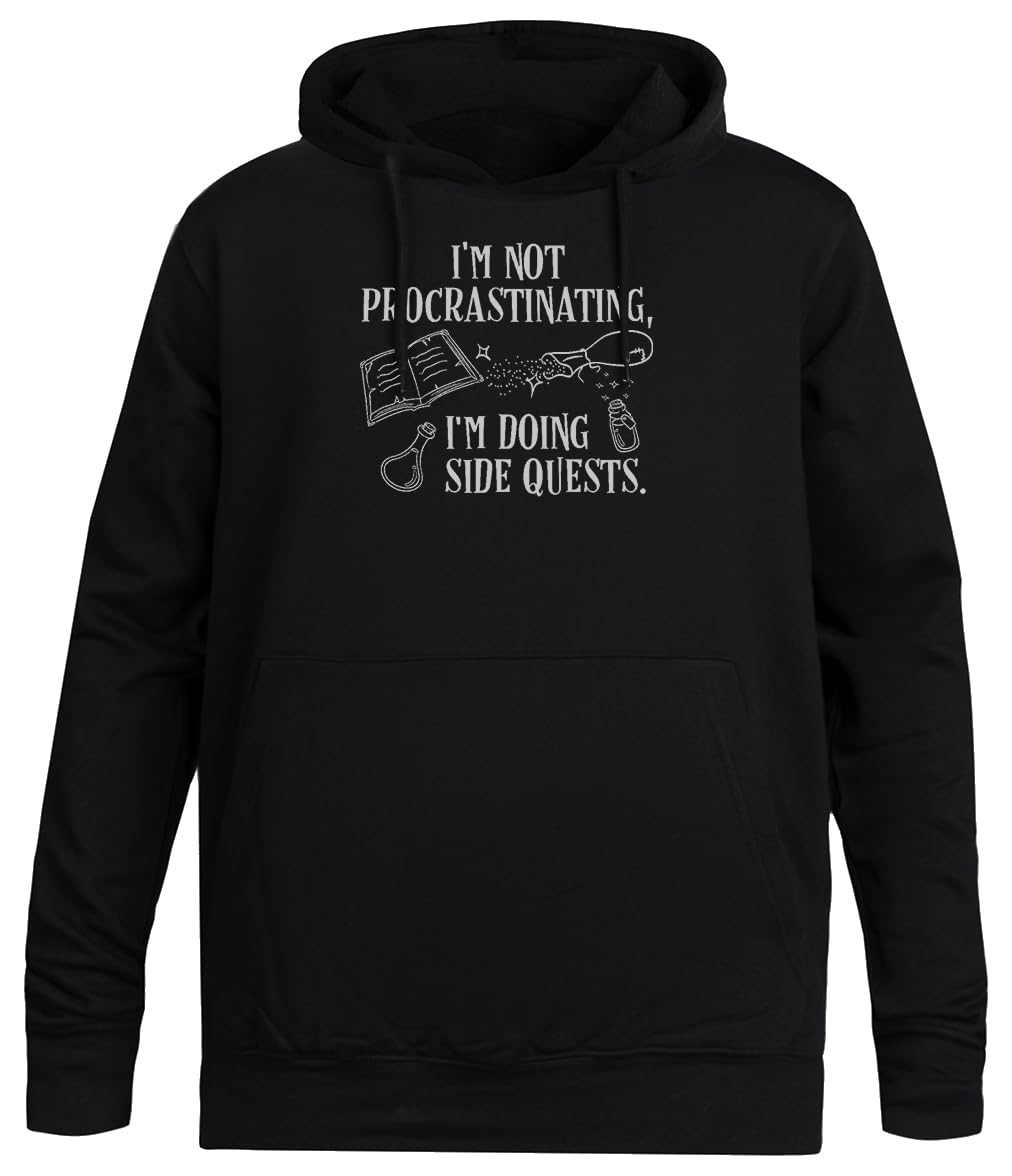 Nie Odkładam Spraw Na Później Czarna Bluza Unisex Bez Płci Unisex Black Hoodie Men Women