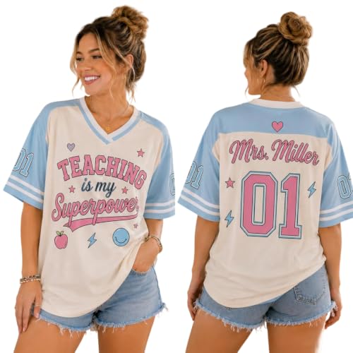Third Grade Teacher Jersey, 3rd Teacher Jersey First Day of School Gifts