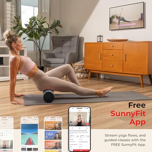 Sunny Health & Fitness 18" Black High-Density Yoga Foam Roller - image 5