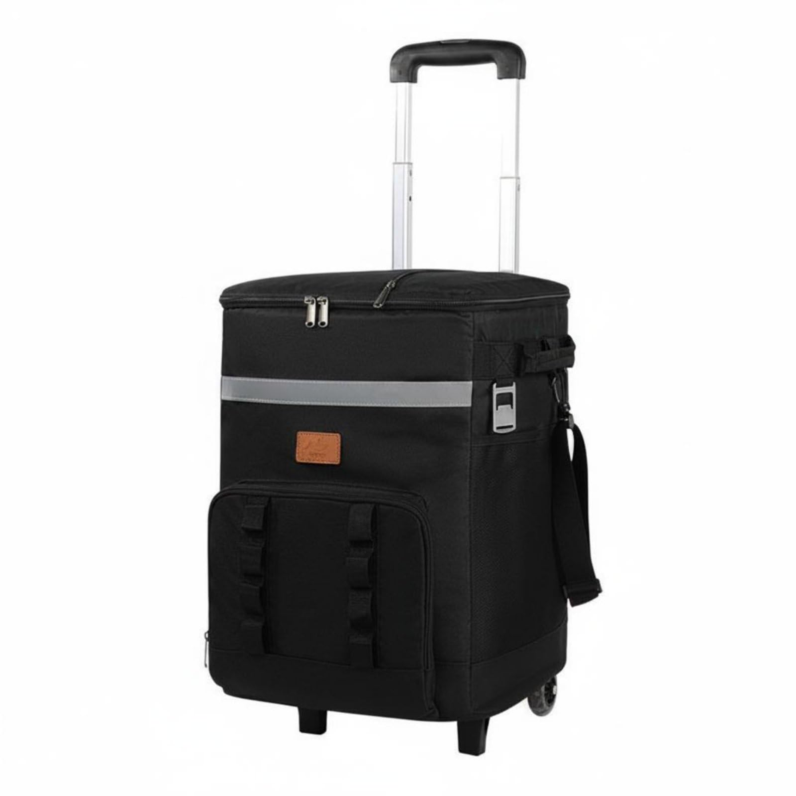 Yajuyi Borsa Frigo Trolley Borsa Termica Zaino Isotermico Borsa Refrigerata con Ruote Manico Telescopico Struttura Stabile Isolamento E Cotone Perla per