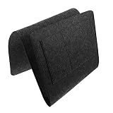 ULTECHNOVO 1 Bolsa De Fieltro para Colgar En La Cama Organizador Portátil Y Extragrande para Guardar Mantas Ideal para Dormitorio Mesita De Noche Estante Oscuro
