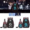 Backpack for School Boys, Anime Luminous School Backpack with Sling Bag Boys School Bag for Kids Lightweight Laptop Backpack College Bookbag - Image 2
