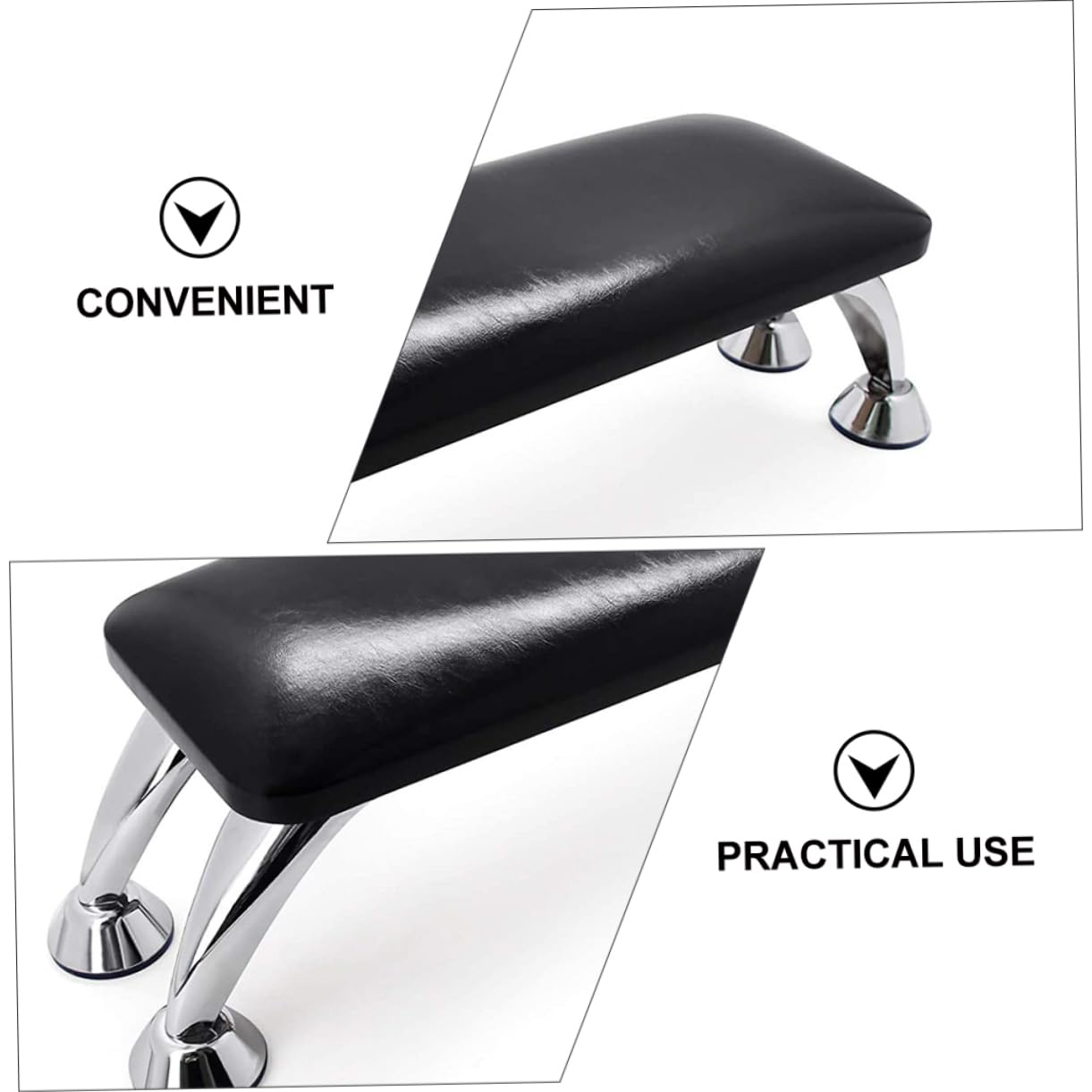 Gatuida 1pc Nail Art Hand Pillow Reusable Polish Shaped Manicure Cushion for Haves Nail Hand Pillow Nails Soft Hand Pillow Black