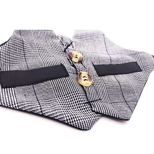 Rabbit Vest Harness and Leash Set Adjustable Formal Suit Style for Bunny Kitten Small Animal Walking (S) - Image 7