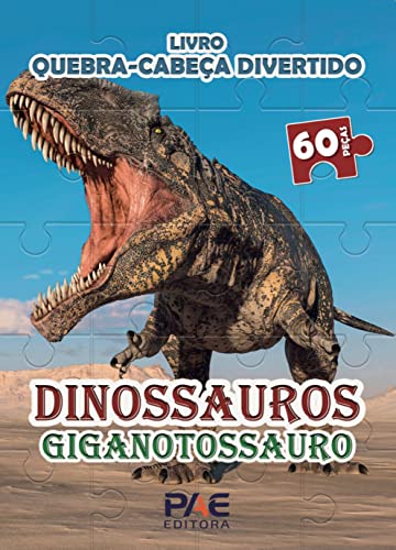 Livro quebra-cabeça divertido – dinossauros gigantossauro: