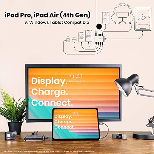 CalDigit Thunderbolt 4-elementhubb – universell multiporthub, 4 x Thunderbolt 4/USB4-portar, 4 x USB 3.2 Gen 2 10 Gb/s-portar, enkel skärm upp till 8 K eller dubbla 4K 60 Hz skärmar, 60 W laddning med 0,8 m kabel