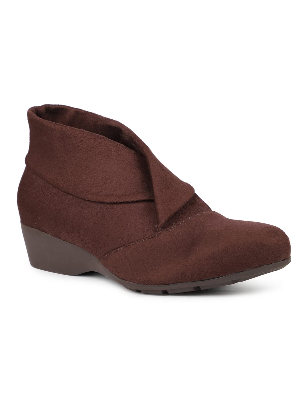 Inc.5 Women Brown Wedge Heel Regular Boots (B0BXD5K665) Amazon Price History, Amazon Price Tracker