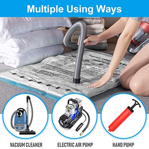 Vacuum Storage Bags 8 Pack(4Jumbo, 4Large), Premium Space Saver Bags For Clothes Duvets Blankets Pillows Comforters, Travel Storage. (8Pack) (8 Pack) #TOP5